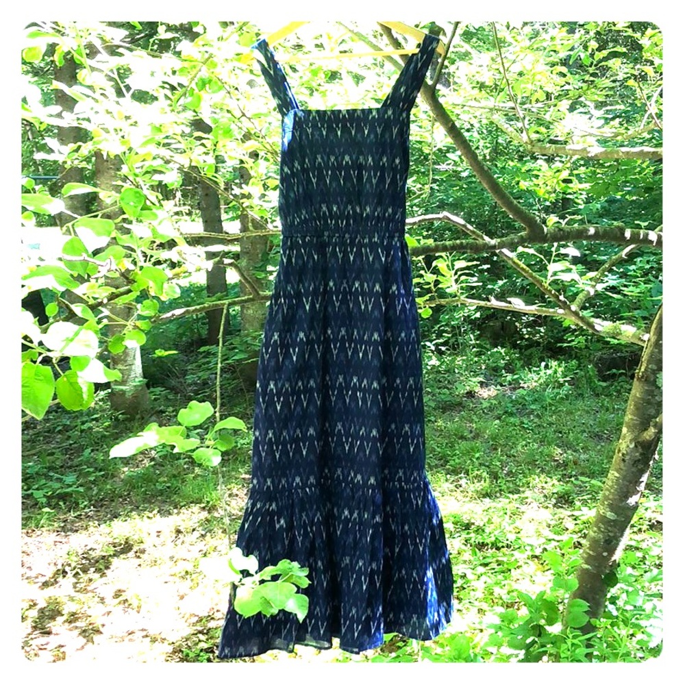 J. Crew Factory Blue Maxi Dress